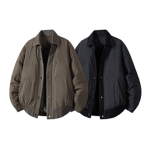 @标 立体平铺针织拼接新款外套羽绒服设计感男外套88072-P195图片