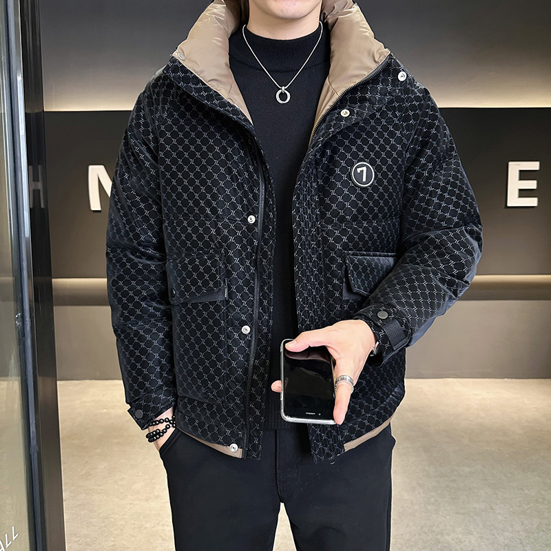 @店主风-满印冬新款白鸭绒皮衣羽绒服潮流男35005-P185,男装羽绒服,电商D246