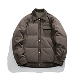 @新标平铺白底有羽绒服拼接男外套YR885-P195，男装羽绒服，电商D246