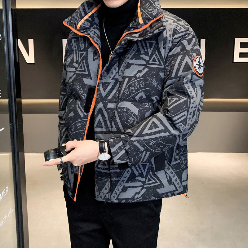 @店主风-冬季新款撞色图案潮流棉衣男时尚上衣-MY519-P105,男装棉衣,电商D246