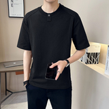 冰丝凉感重磅美式男士设计感潮牌质感短袖T恤半袖T543-P48，商品下架区，电商D246