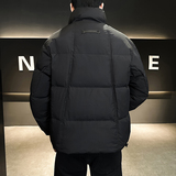 @店主风-定制面料2024新款白鸭绒工装拼接立领羽绒服男YR913-P185，男装羽绒服，电商D246