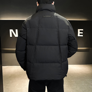 @店主风-定制面料2024新款白鸭绒工装拼接立领羽绒服男YR913-P185图片