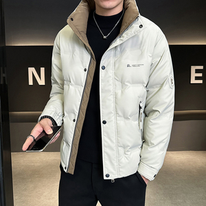 @标 有报告 肌理感外套羽绒服拼色男外套1052-P150图片