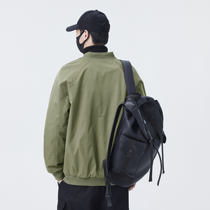 无影墙 原版面料  男士外套定制棒球领工装夹克男JK137-P100图片
