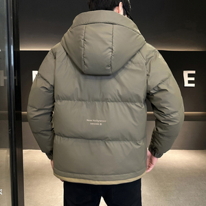 @店主风-大外套拼色羽绒服男工装连帽YR868-P165图片
