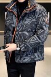 @店主风-冬季新款撞色图案潮流棉衣男时尚上衣-MY519-P105，男装棉衣，电商D246