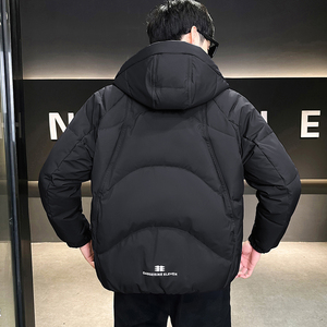 @新标 有报告 白鸭绒连帽羽绒服潮流男外套YR886-P220图片