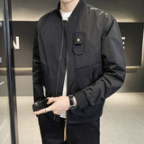 店主风2022年春装新款简约棒球领夹克男外套2221-P100，男装夹克，电商D246