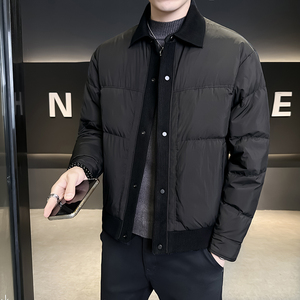 @标  针织拼接2025新款外套羽绒服设计感男外套88072-P195图片