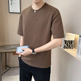 冰丝凉感重磅美式男士设计感潮牌质感短袖T恤半袖T543-P48，商品下架区，电商D246