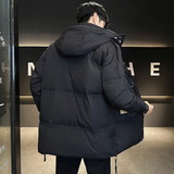 @店主风-新款中长款工装冲锋衣白鸭绒连帽羽绒服潮流1808-P190，男装羽绒服，电商D246