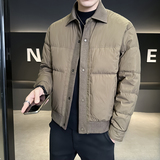 @标针织拼接2025新款外套羽绒服设计感男外套88072-P195，男装羽绒服，电商D246