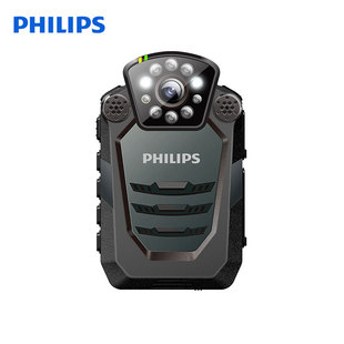 飞利浦 VTR8200音视频执法记录仪工作记1296P红外夜视 PHILIPS
