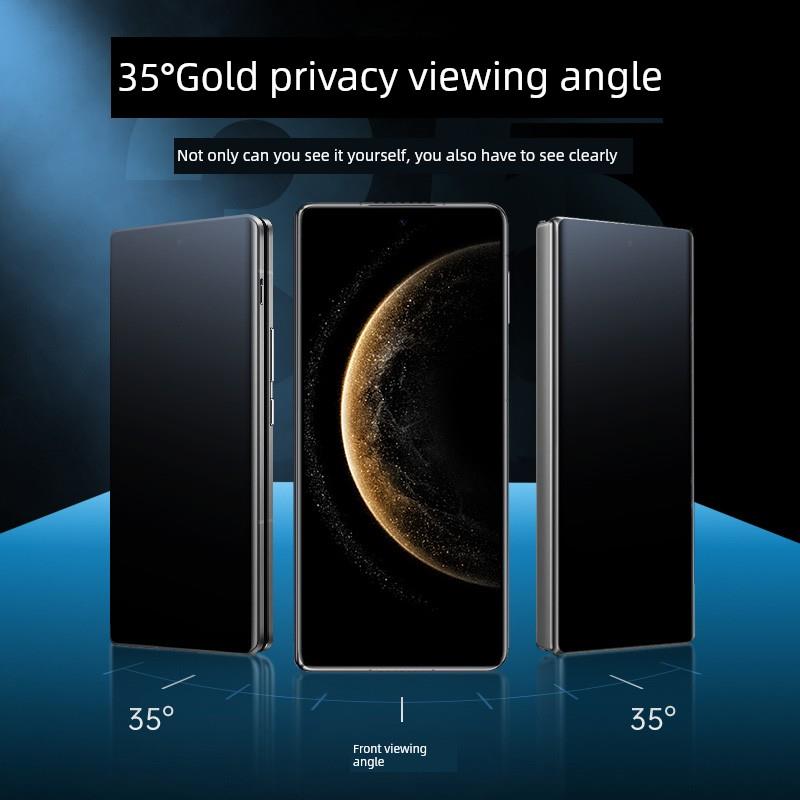 适用华为Matex6手机膜Metex5回火膜X3全屏覆盖率X 80%关闭堆叠屏防窥外屏内屏收藏版前屏大屏全边全胶硬屏保