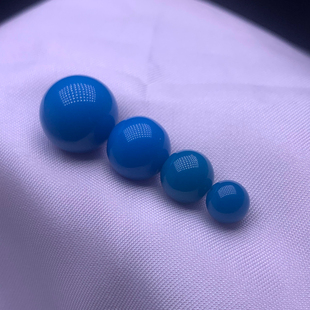 高级天然高瓷蓝玉化绿松石散珠小米珠文玩配件配珠单珠圆珠diy