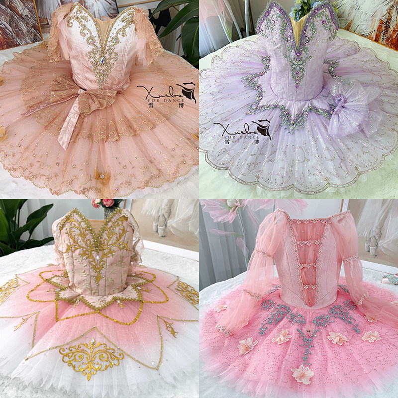 定制款  雪博芭蕾睡美人TUTU专业定制高档芭蕾舞服儿童演出服比赛