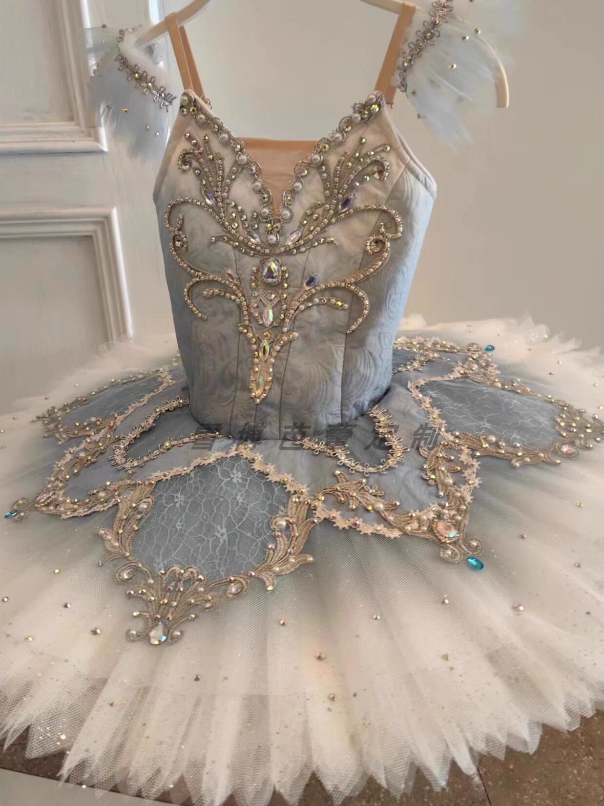 定制款 芭蕾舞演出服蓝鸟比赛突突专业定制TUTU表演芭蕾裙服儿童