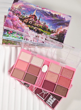 满包邮 批发 拉美拉十二色珠光哑光大地色眼影盘日系彩妆12g