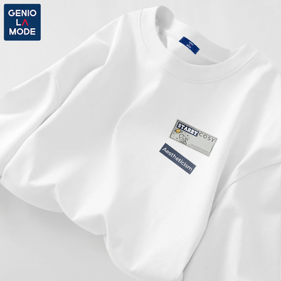 GENIOLAMODE长袖打底衫男款早秋内搭纯棉t恤体恤衫高级感新款上衣