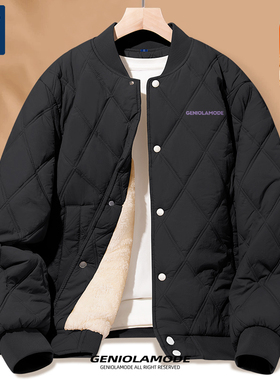 捷尼拉莫GENIOLAMODE棉服男款春季男士成熟稳重风加厚保暖棉袄子
