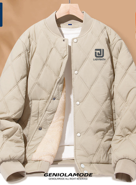捷尼拉莫GENIOLAMODE棉衣男款春季高级感保暖外套男式通勤防寒衣