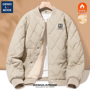捷尼拉莫GENIOLAMODE棉衣男款春季高级感保暖外套男式通勤防寒衣