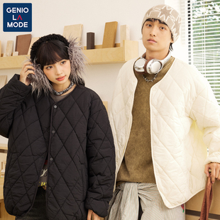 捷尼拉莫GENIOLAMODE男生春季外套小众情侣日系棉服叠穿夹棉内胆
