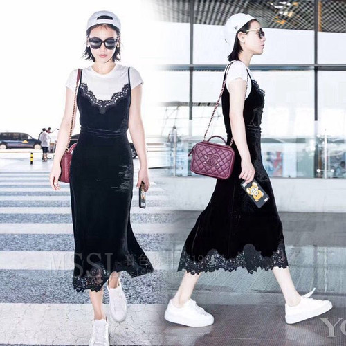 eggsshop修身风马思纯同款连衣裙