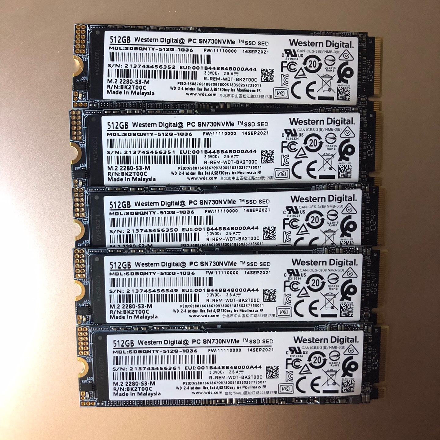 全新WD西数SN730+512g固态硬盘M.2固态NVME协-议价商品