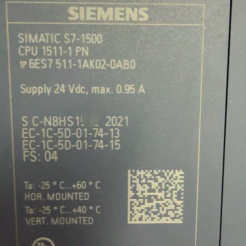 SIMATIC S7-1500 CPU 1511-1--议价商品