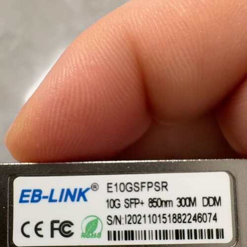 EB-LINK E10GSFPSR 10G SFP+光模块--议价商品