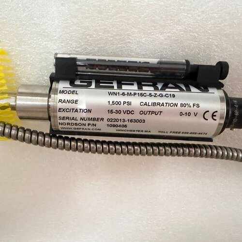 GEFRAN熔体压力传感器WN1-6-M-P15C-5-Z---议价商品