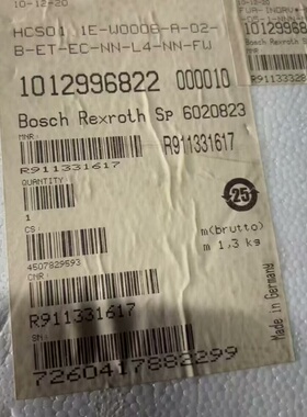 Rexroth力士乐伺服驱动器HCS01.1E-W0006---议价商品