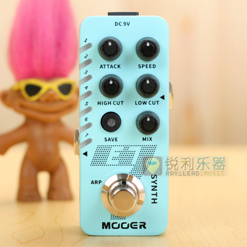 【Mooer E7 Synth】魔耳七模复音合成效果器琶音器【锐利乐器】