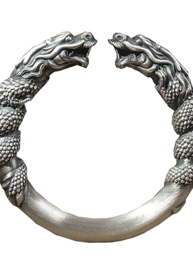 精工男士足银银饰品原创麻花手镯