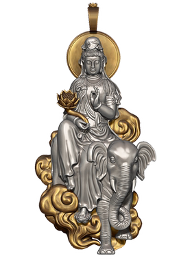 原创普贤菩萨本命年生肖足银银