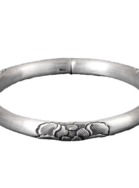 原创设计风圆柱订做私人纯银手镯