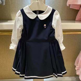 公主裙连衣裙娃娃领 女童长袖 chris童装 2025春秋新款