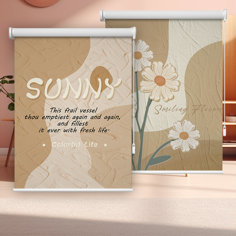 窗帘遮光2024新款专用厨房卷帘式免打孔安装卫生间窗户遮挡遮阳帘