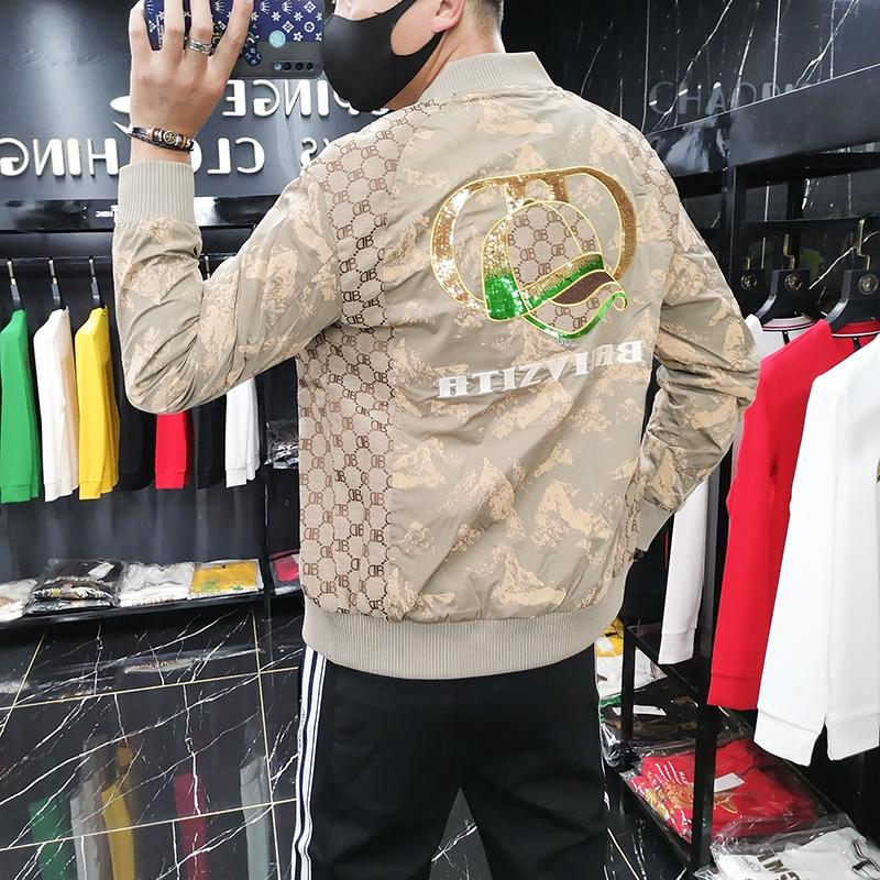 男士帅气潮牌棒球服外套高端上衣