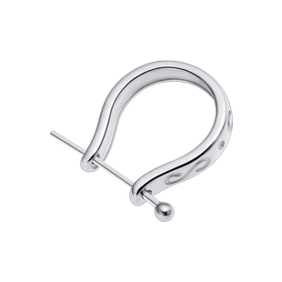 S纹吊坠扣头纯银吊坠扣银扣托diy配件翡翠玉石佛公观音连接扣子