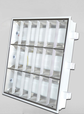 GE通用电气T8荧光灯盘236 318LED空包格栅日光支架嵌入式医院照明