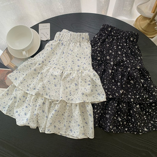 碎花短裙法式 韩单 少女甜美高级感蓬蓬半身裙女显瘦芭蕾风蛋糕裙