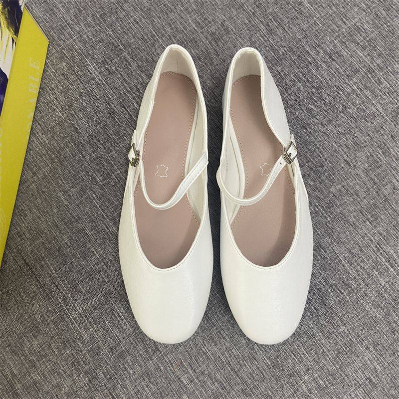 ins美到爆经典自留小圆头一字带平底超级柔软单鞋女玛丽珍鞋,女鞋,浅口单鞋,淘宝优惠券,粉丝福利购,淘宝优惠卷