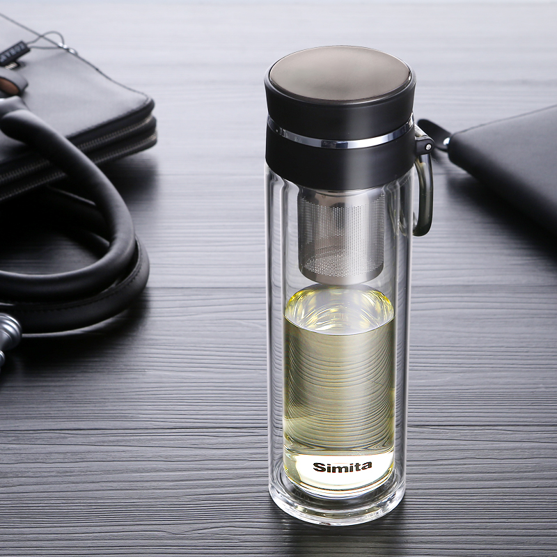 施密特男女双层便携泡茶杯