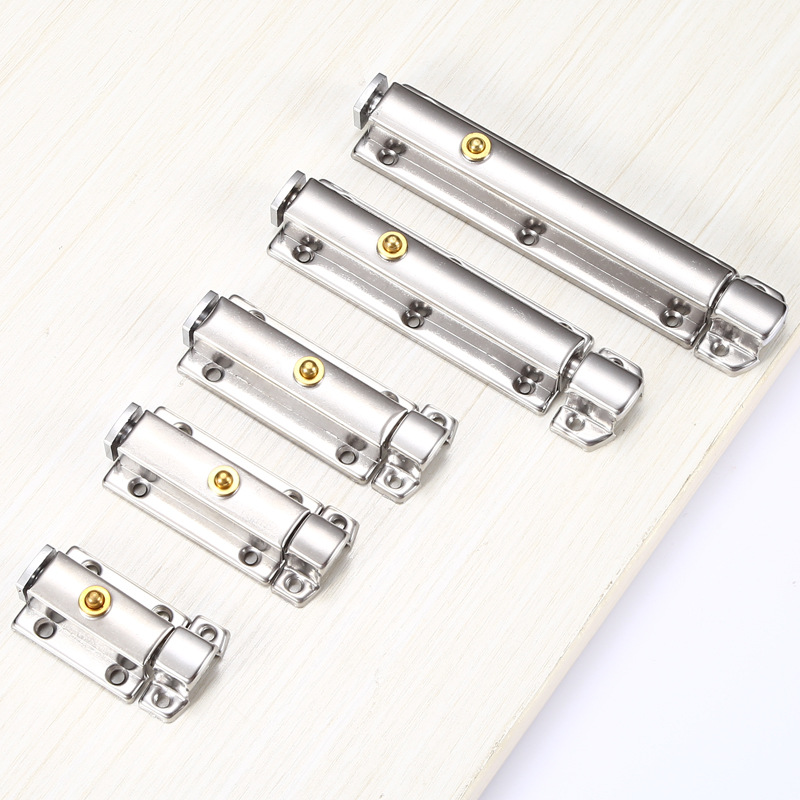 不锈钢4寸电箱加厚柜门弹簧插销