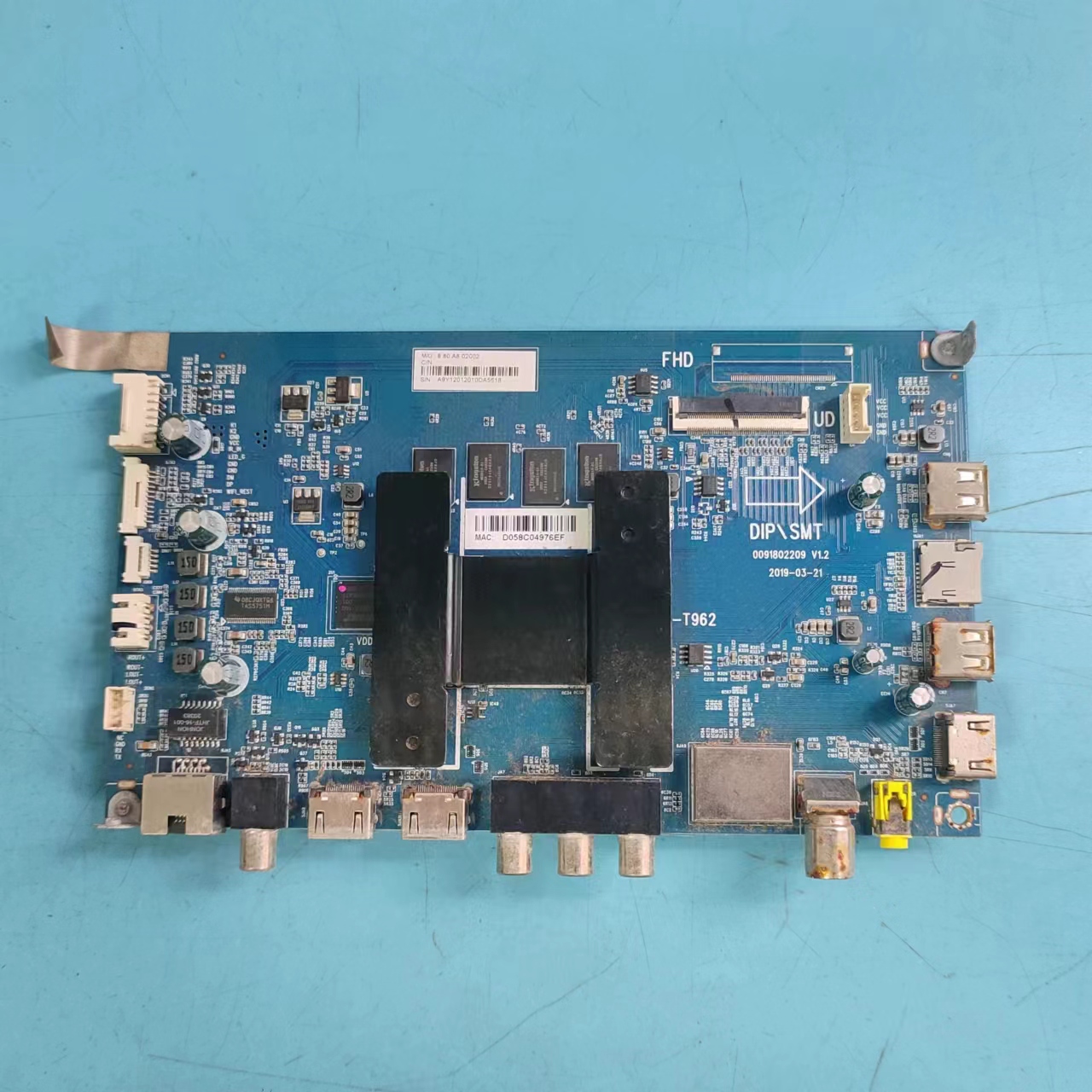 原装海尔LU58C51主板实物图