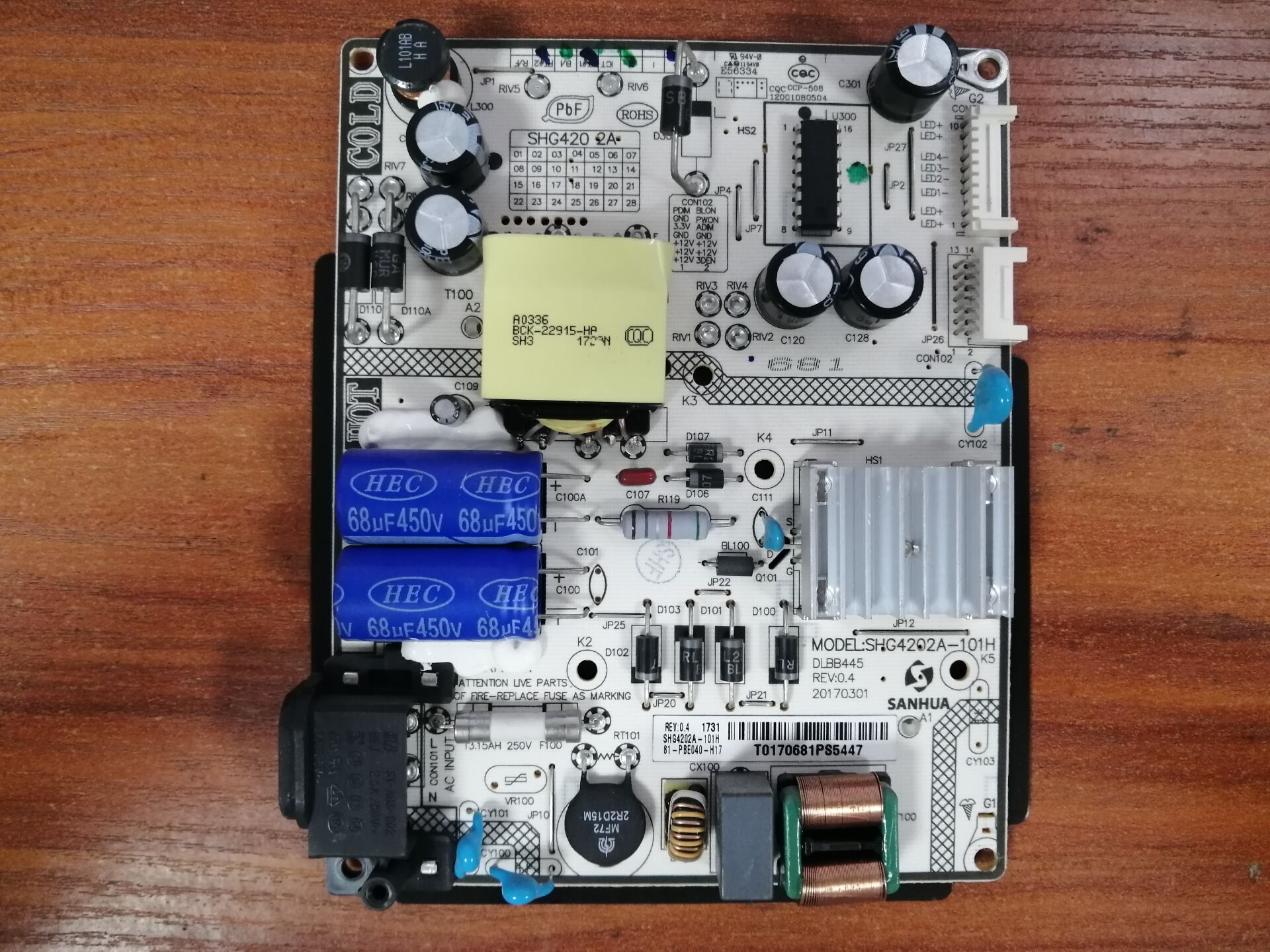 原装TCLL40P2-UD电源板S