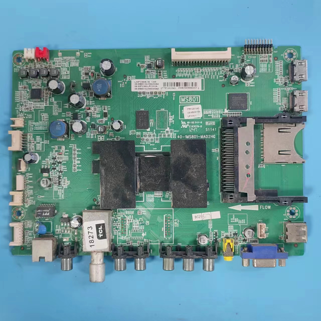 原装TCLL55E5390A-3D主板实物图